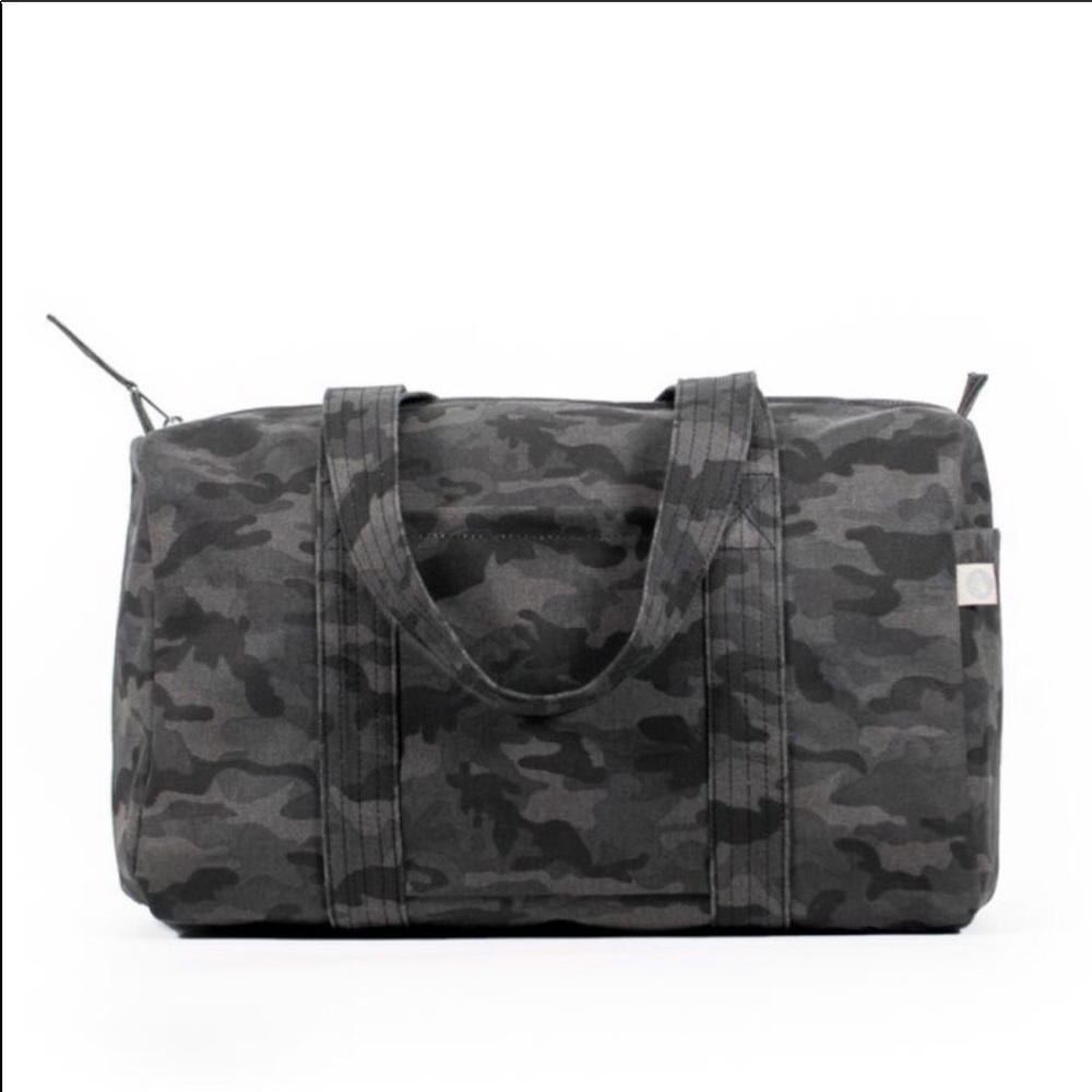 Small BLACK Camo Quilted Koala Duffle Bag
